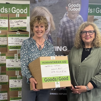 Jo Godsmark and Rosalind Bluestone MBE GFG